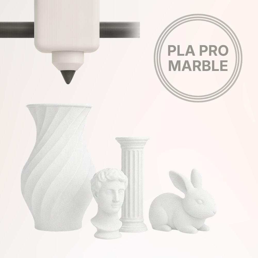 PLA PRO Marble 3D Printing Filament by Dream Polymers PLA PRO Marble 3D Printing Filament by Dream Polymers